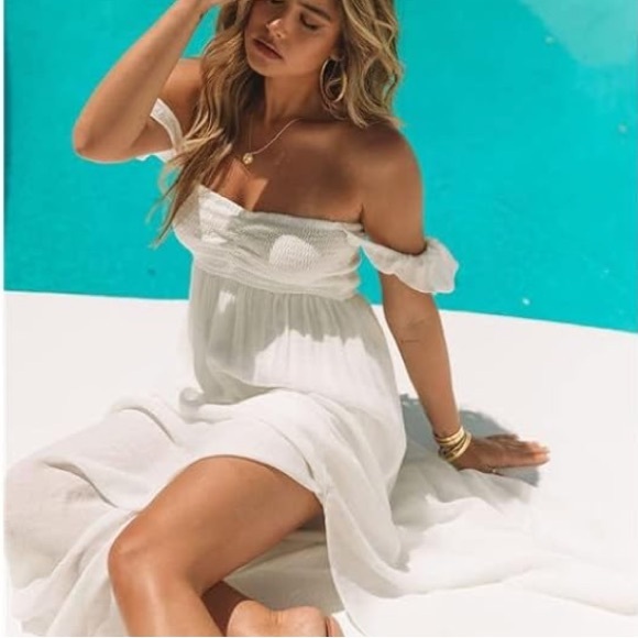 Elegant Dress Women Off Shoulder Dress Tassel Bohemia Printed Cocktail Party Beach Dresses